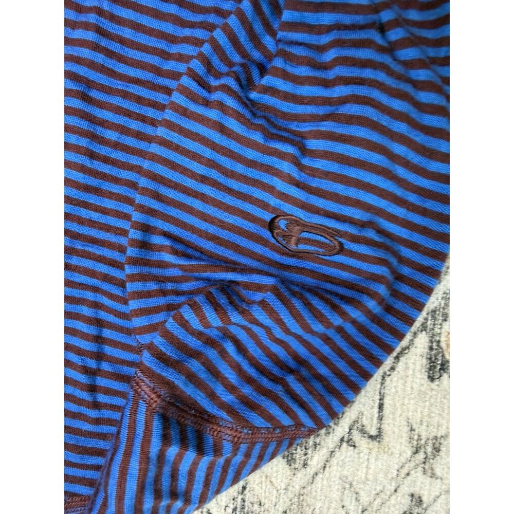 Icebreaker Merino Wool 200 Oasis LS Crewe Thermal Mens Base Layer Top S Stripes - Picture 9 of 9